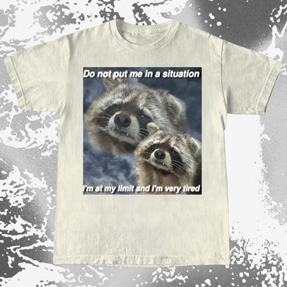 I'm At My Limit Raccoon T-Shirt, funny meme tee gift (view 17)
