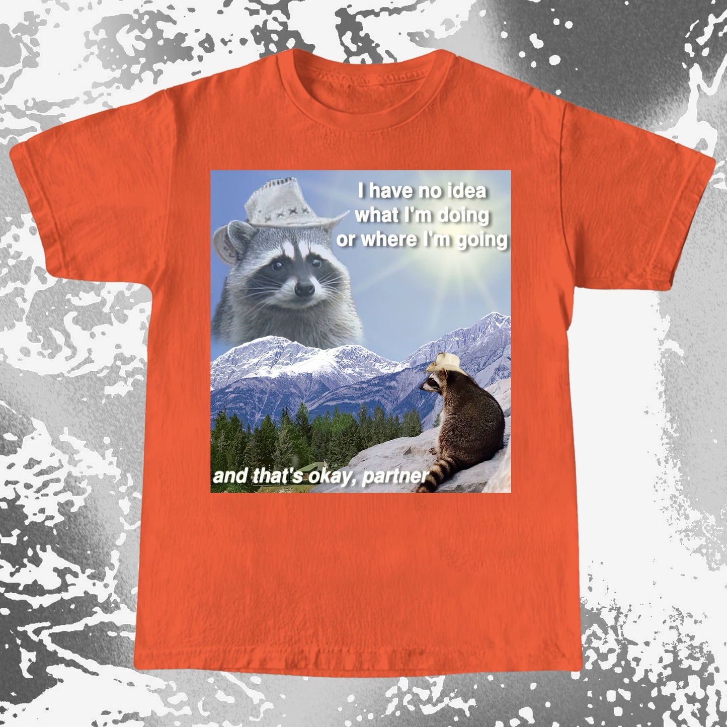 I Have No Idea What I'm Doing Raccoon T-Shirt, funny meme tee gift (view 7)