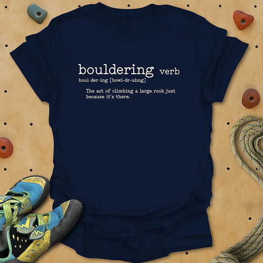 Bouldering Definition Tee - Navy