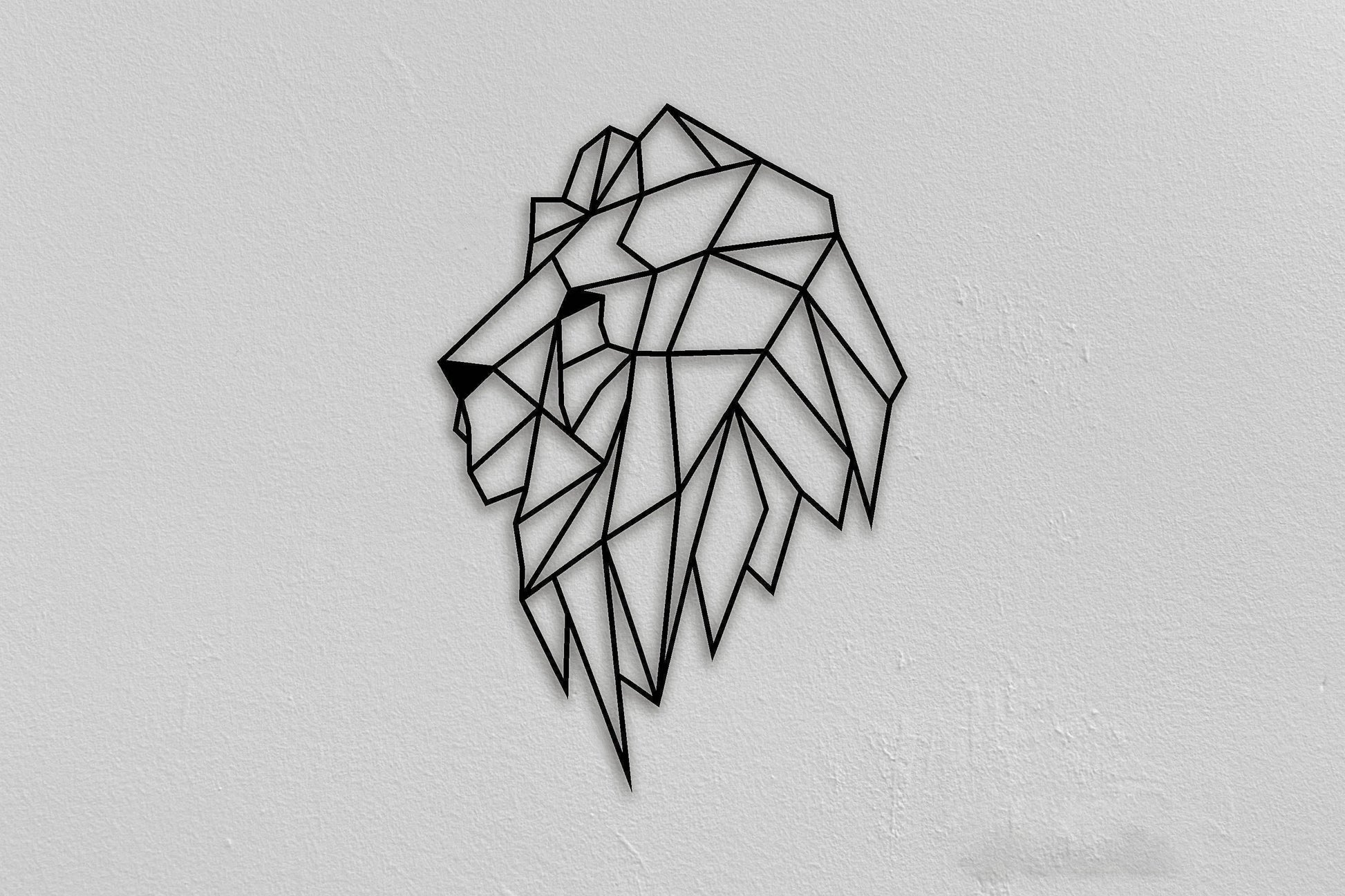Lion Metal Wall Decoration Christmas Gifts For Him Housewarming Gift Kitchen Decor Living Room Decor Bedroom Decor - 8 inches - metal sign