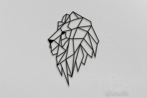 Lion Metal Wall Decoration Christmas Gifts For Him Housewarming Gift Kitchen Decor Living Room Decor Bedroom Decor - 8 inches - metal sign