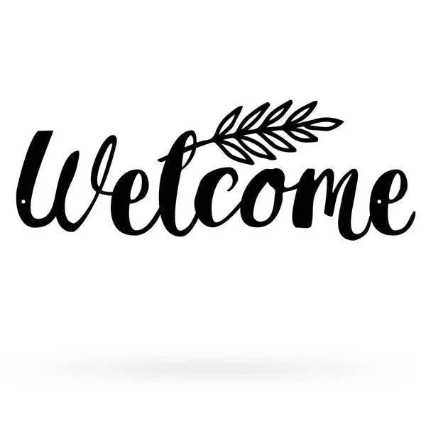 Welcome Sign Cut Metal Sign Metal House Sign - 8 inches - metal sign