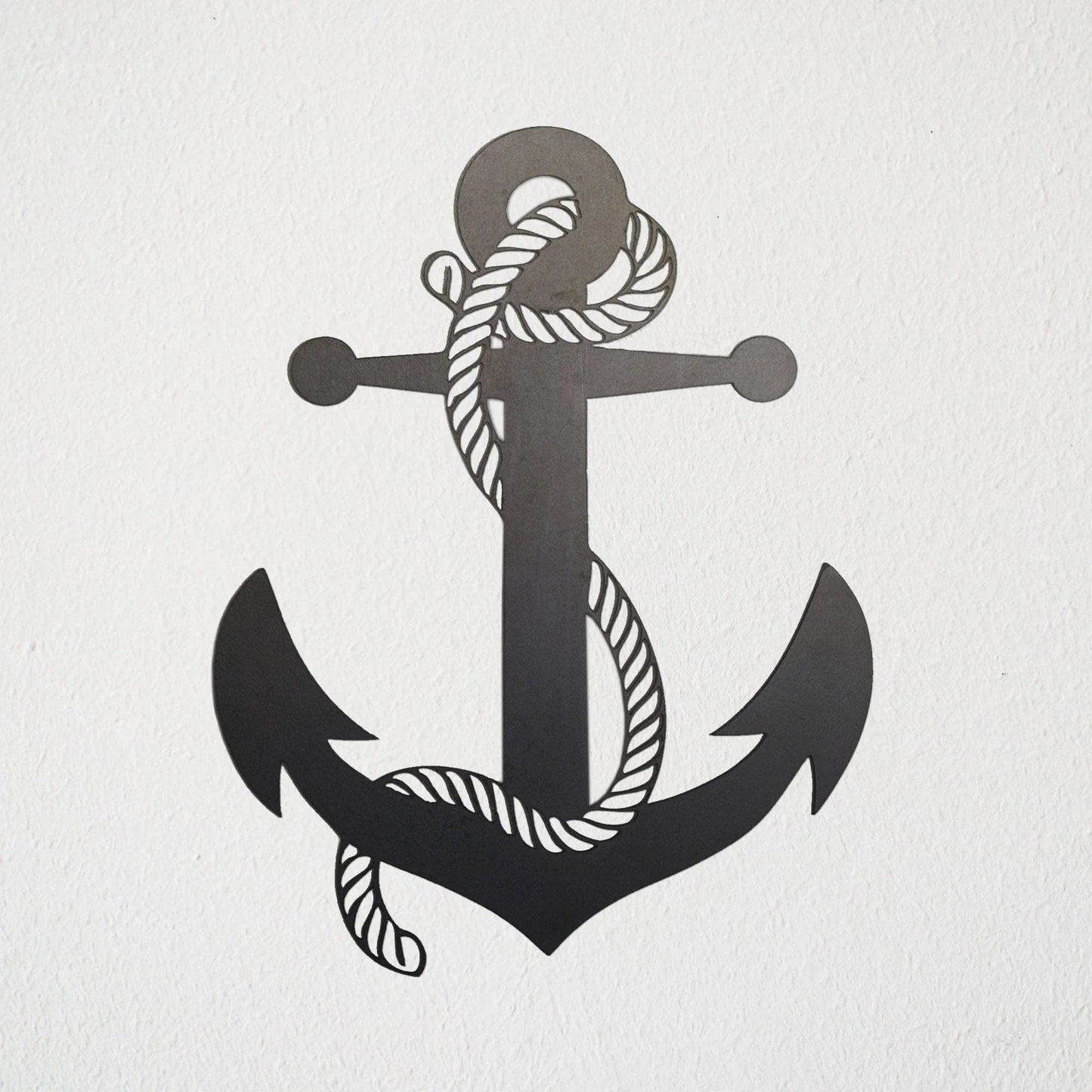 Nautical Anchor Metal Art Cut Metal Sign - 8 inches - metal sign