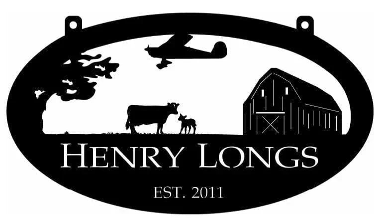 Spray Plane Metal Sign airplane Barn Animals Metal House Sign - 8 inches - metal sign