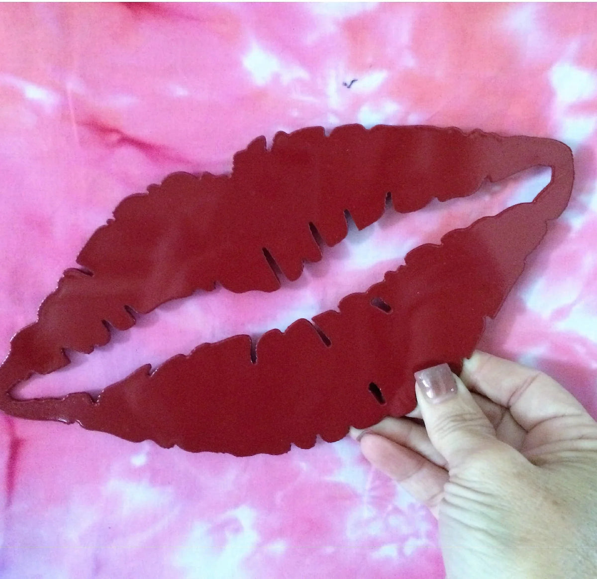 Red Plasma Cut Metal Sign Heart You Metal Sign Cut Metal Sign Wall Metal Sign - 8 inches - metal sign