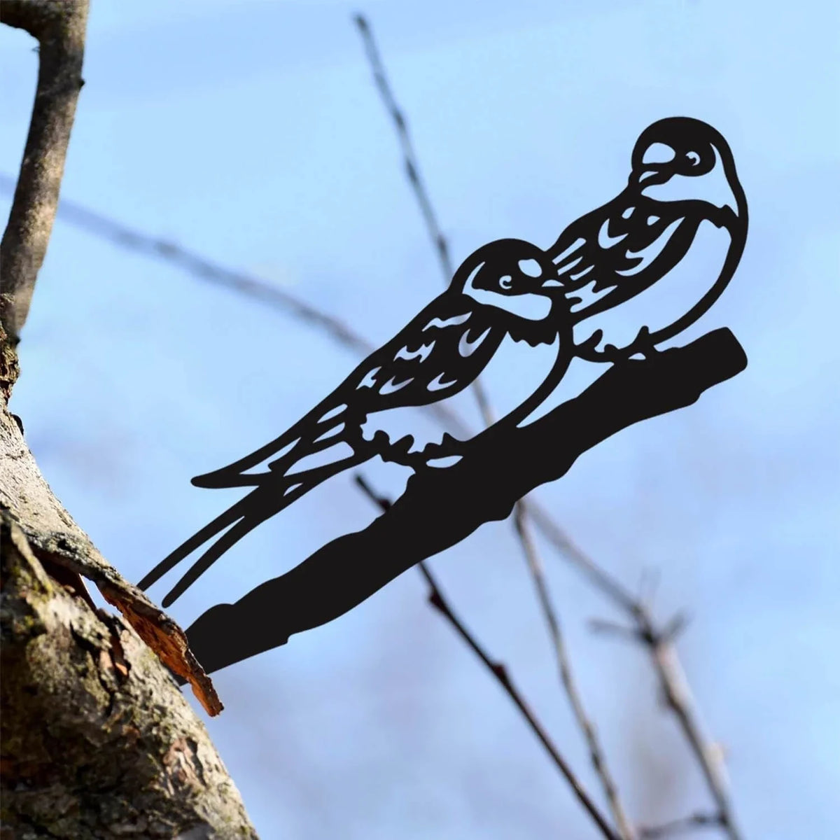 Swallows Metal Art Garden Signs Cut Metal Sign Metal House Sign - 8 inches - metal sign