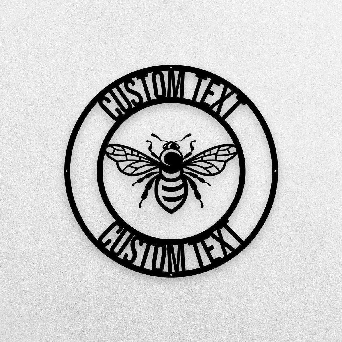 Bee Metal Sign Honey Bee Family Name Established Sign Bee Welcome Metal Sign Bee Keeper Bee Lovers Honey Bee Metal Art - 8 inches - metal sign