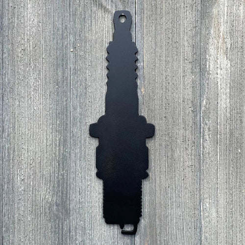 Sparkplug Metal Sign Cutout Cut Metal Sign Wall Metal Art - 8 inches - metal sign