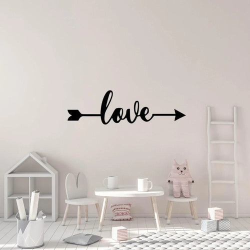 Love Script Sign Cut Metal Sign Wall Decor Metal Sign Metal Art - 8 inches - metal sign
