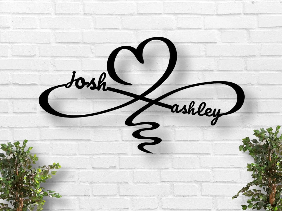 Valentines Day Wall Decor Heart Heart Metal Sign Valentines Decor Metal Heart Decor Valentines Metal Sign Wall Decor - 8 inches - metal sign