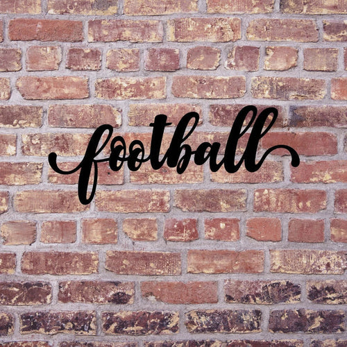 Football Sign Cut Metal Sign Wall Decor Metal Sign Metal Art - 8 inches - metal sign
