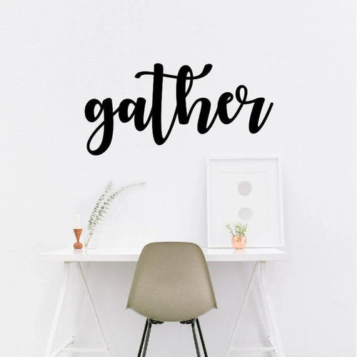 Gather Gather Wall Decor Metal Wall Decor Gather Words - 8 inches - metal sign