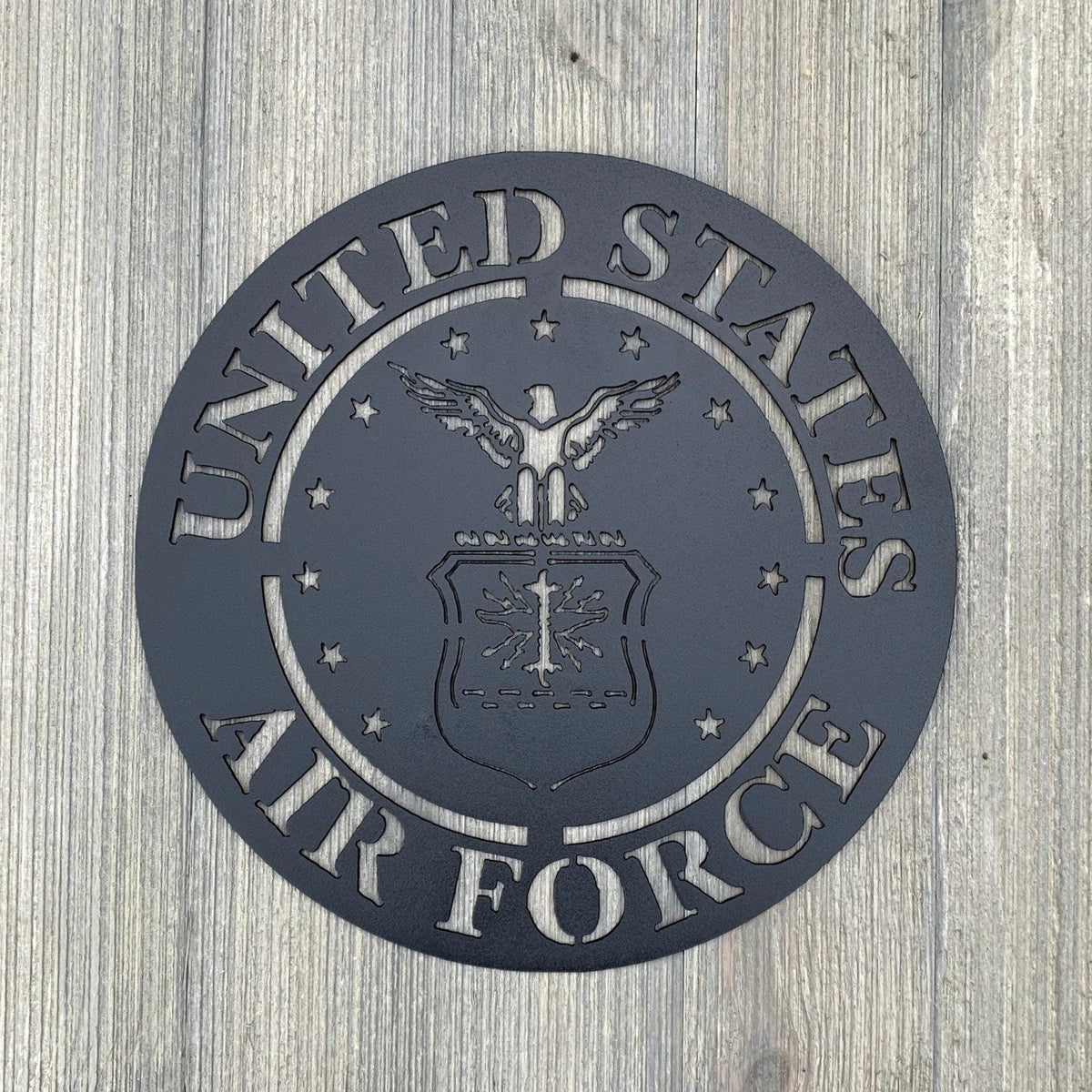 United States Airforce Metal Sign Cutout Cut Metal Sign Wall Metal Art - 8 inches - metal sign