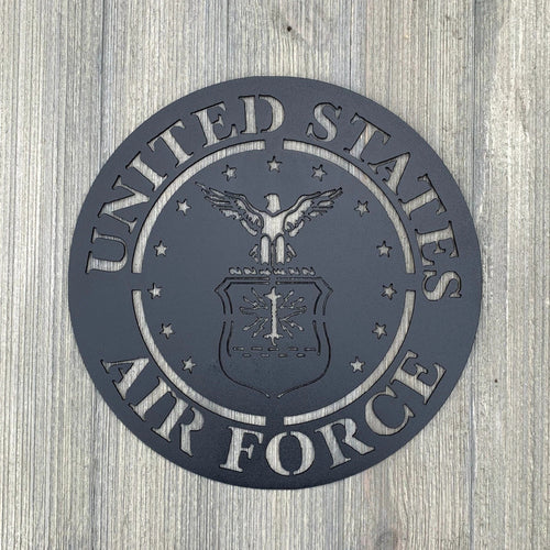 United States Airforce Metal Sign Cutout Cut Metal Sign Wall Metal Art - 8 inches - metal sign