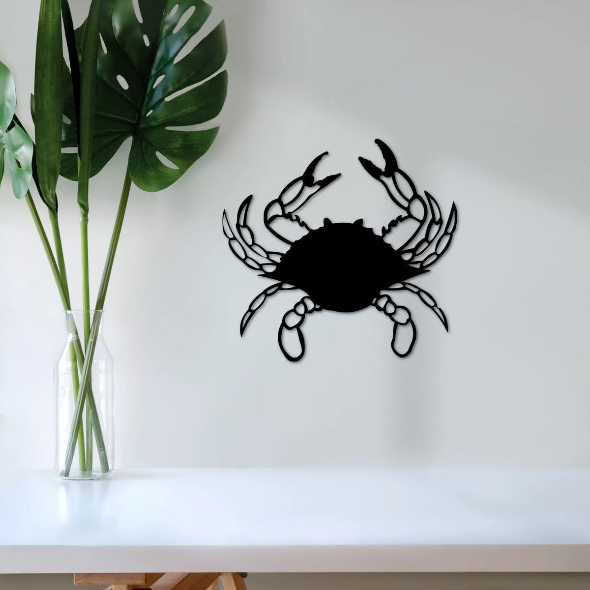 Crab Metal Wall Decor Crab Sign Ocean Decor Kids Room Decor Beach House Tropical Decor Pool Art Metal Sign Crab Sign - 8 inches - metal sign
