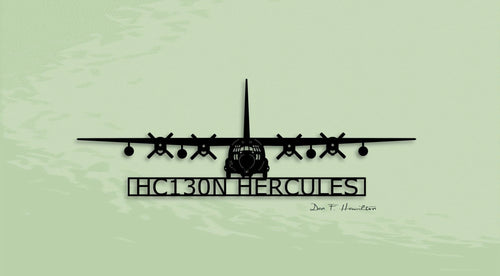 Hc130n Hercules Combat King Metal Sign Cut Metal Sign Wall Decor - 8 inches - metal sign