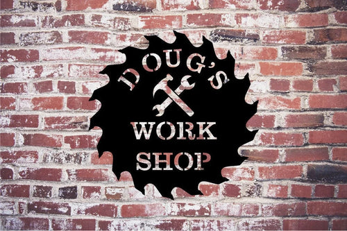 Work Shop Metal Sign Work Shop Garage Sign Work Shop Sign Work Shop Metal - 8 inches - metal sign