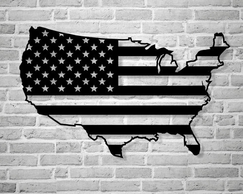 United States Metal Art Metal Flag Veterans Day Gift Usa Flag American Flag United States Flag Flag Usa Military Gift Patriotic Gift - 8 inches - metal sign