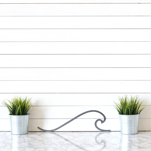 Metal Wave Sign Wave Art Wave Wave Wall Decor Ocean Wave Wall Decor Rustic Wall Art - 8 inches - metal sign