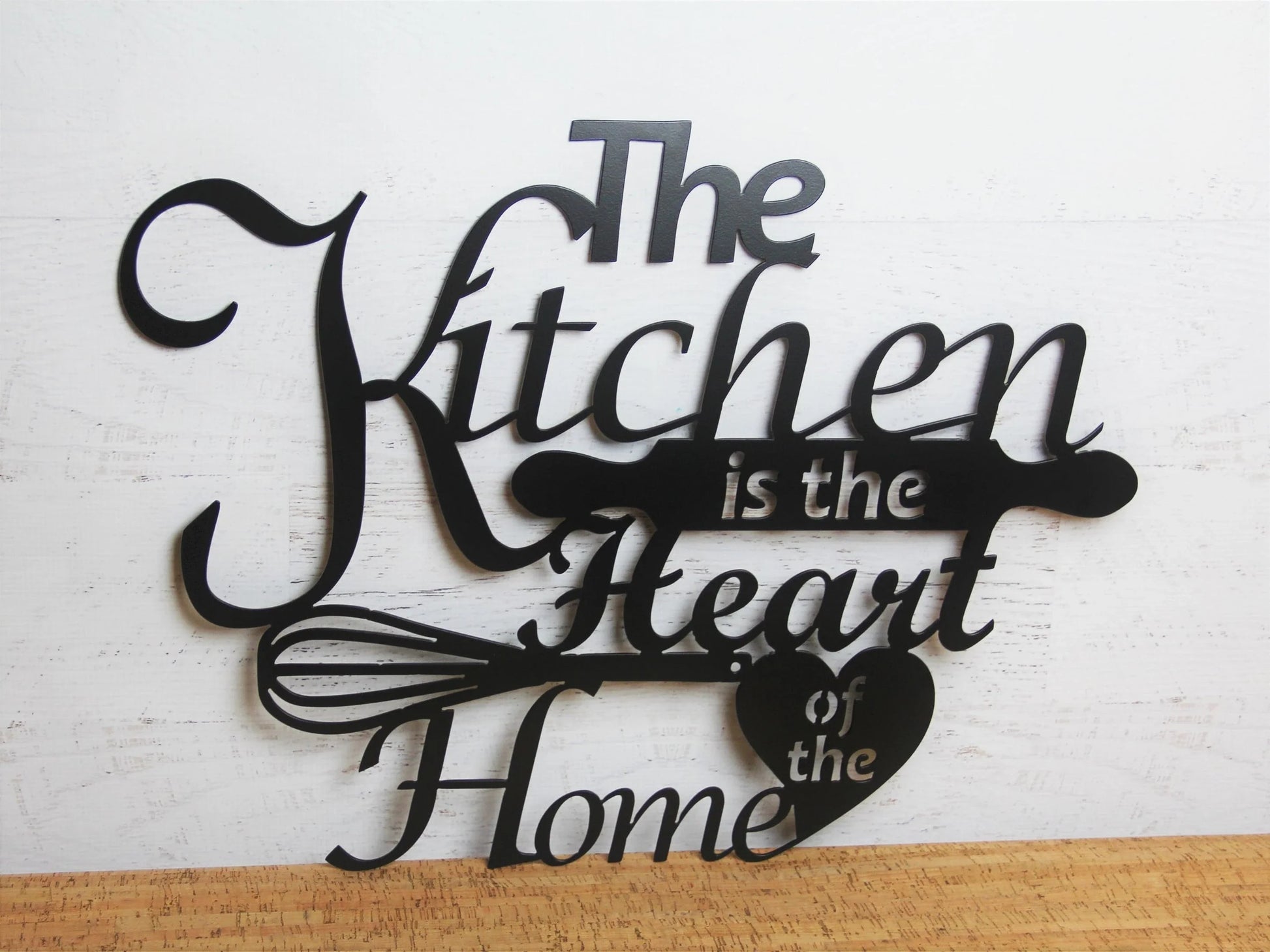 Kitchen Metal Sign Kitchen Decor Decorative Kitchen Art The Kitchen Is The Heart Of The Home Gift For Mom Kitchen Wall Decor - 8 inches - metal sign