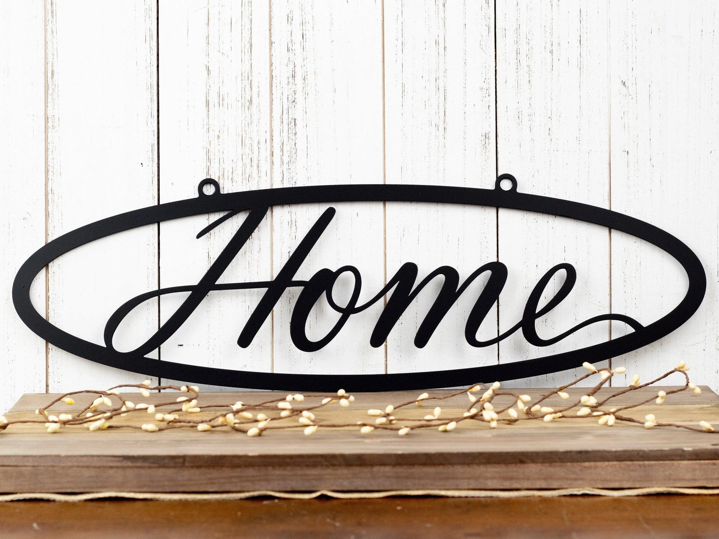 Metal Home Sign Metal Outdoor Sign Metal Wall Decor Home Sign Wall Hanging Outdoor Sign - 8 inches - metal sign