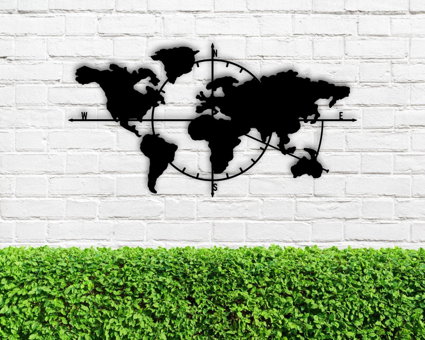 Liv Carte Du Monde Metallique Metal Wall Decor Metall Verldskarta World Map Interior Welltkarte Metalen Wereldkaart - 8 inches - metal sign