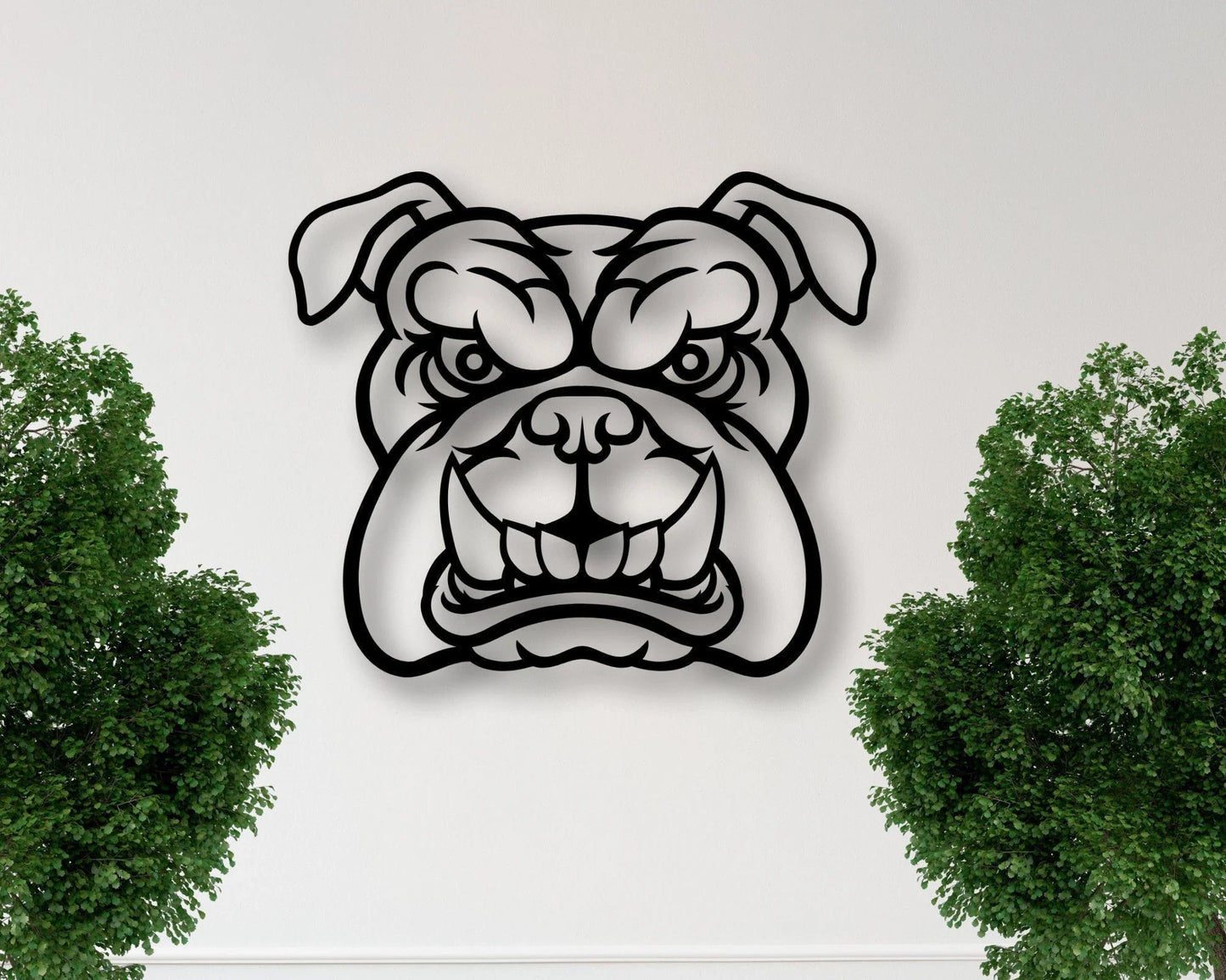 Bulldog Bulldogs Metal Sign Bulldogs Door Hanger Dog Metal Art Bulldog Fans Metal Decorenglish Bulldog Art Metal Signs - 8 inches - metal sign