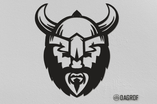 Viking Head Christmas Gifts Viking Wall Decor Viking Symbols Of Protection Viking Metal Sign Housewarming Gifts - 8 inches - metal sign