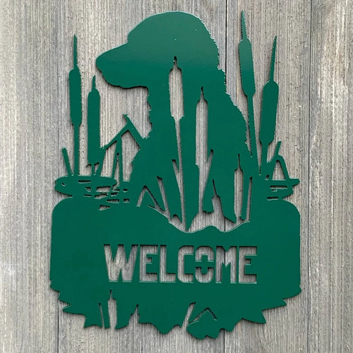 Welcome Lab Metal Sign Cutout Cut Metal Sign Wall Metal Art - 8 inches - metal sign