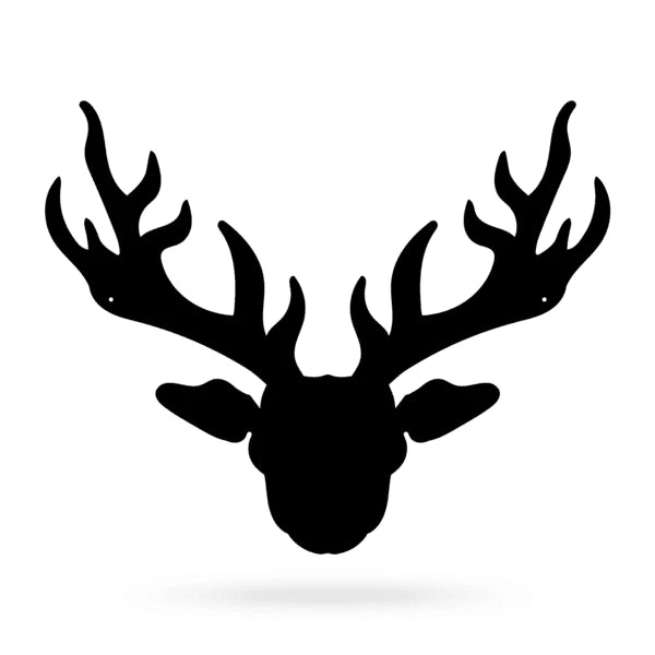 Wild Deer Cut Metal Sign Metal House Sign - 8 inches - metal sign