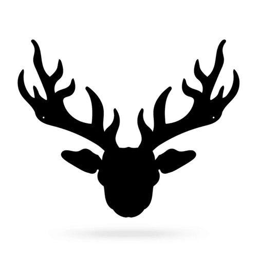Wild Deer Cut Metal Sign Metal House Sign - 8 inches - metal sign