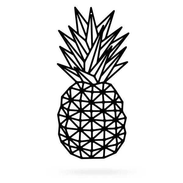 Pineapple Cut Metal Sign Metal House Sign - 8 inches - metal sign