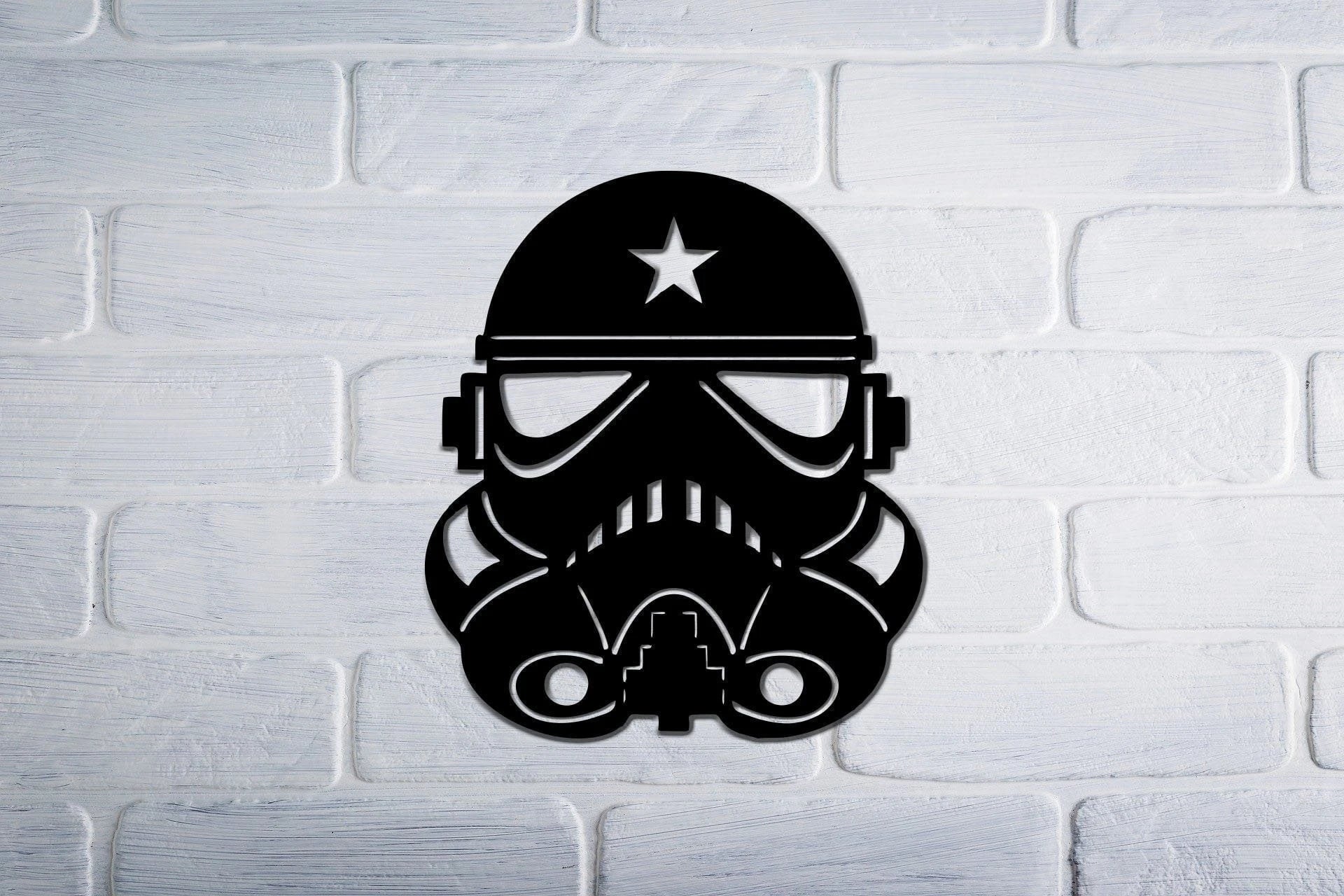 Strwars Metal Sign SW Stormtrooper Metal Sign The Guardian Gift For Kids Housewarming Gifts Mandalorian Metal Wall Decor - 8 inches - metal sign