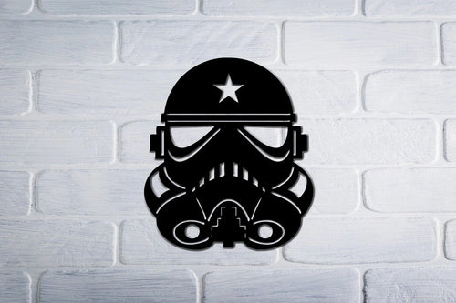 Strwars Metal Sign SW Stormtrooper Metal Sign The Guardian Gift For Kids Housewarming Gifts Mandalorian Metal Wall Decor - 8 inches - metal sign