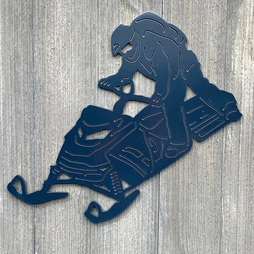 Skidoo Sidehill Metal Sign Cutout Cut Metal Sign Wall Metal Art - 8 inches - metal sign