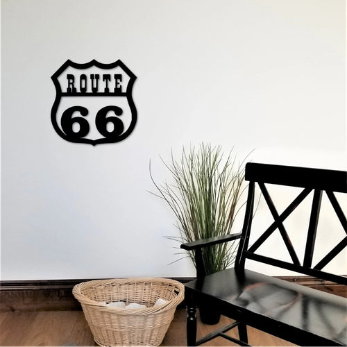 Route 66 Sign Garage Decor Father's Day Gift Gift For Dad Boyfriend Husband Father Rt 66 Shield Us 66 - metal sign