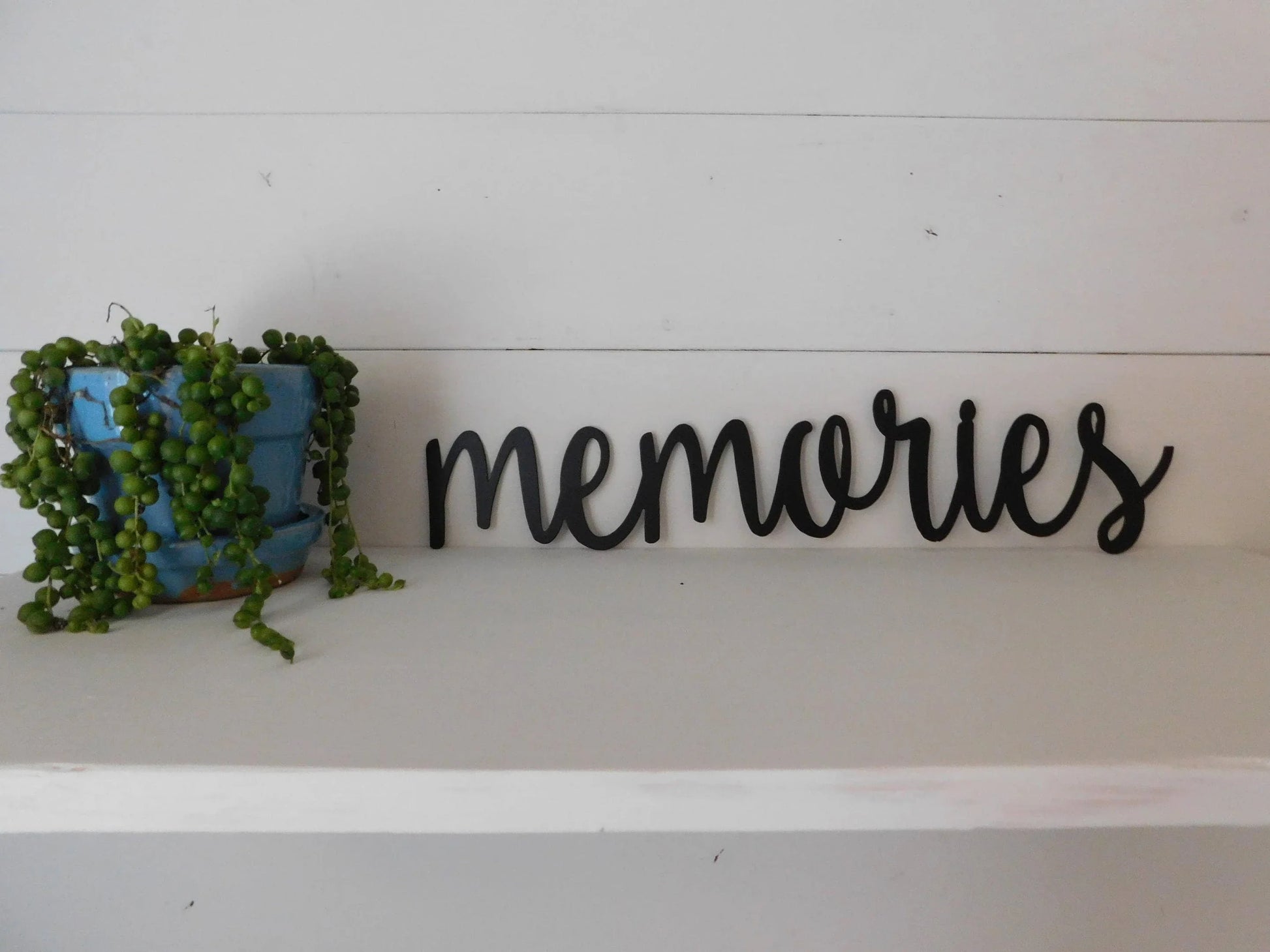 Memories Memories Sign Metal Sign Rustic Word Art Sign Housewarming Gift Idea Gallery Wall Art - 8 inches - metal sign