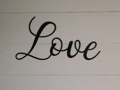 Love Sign Rustic Word Art Sign Wall Decor Metal - 8 inches - metal sign