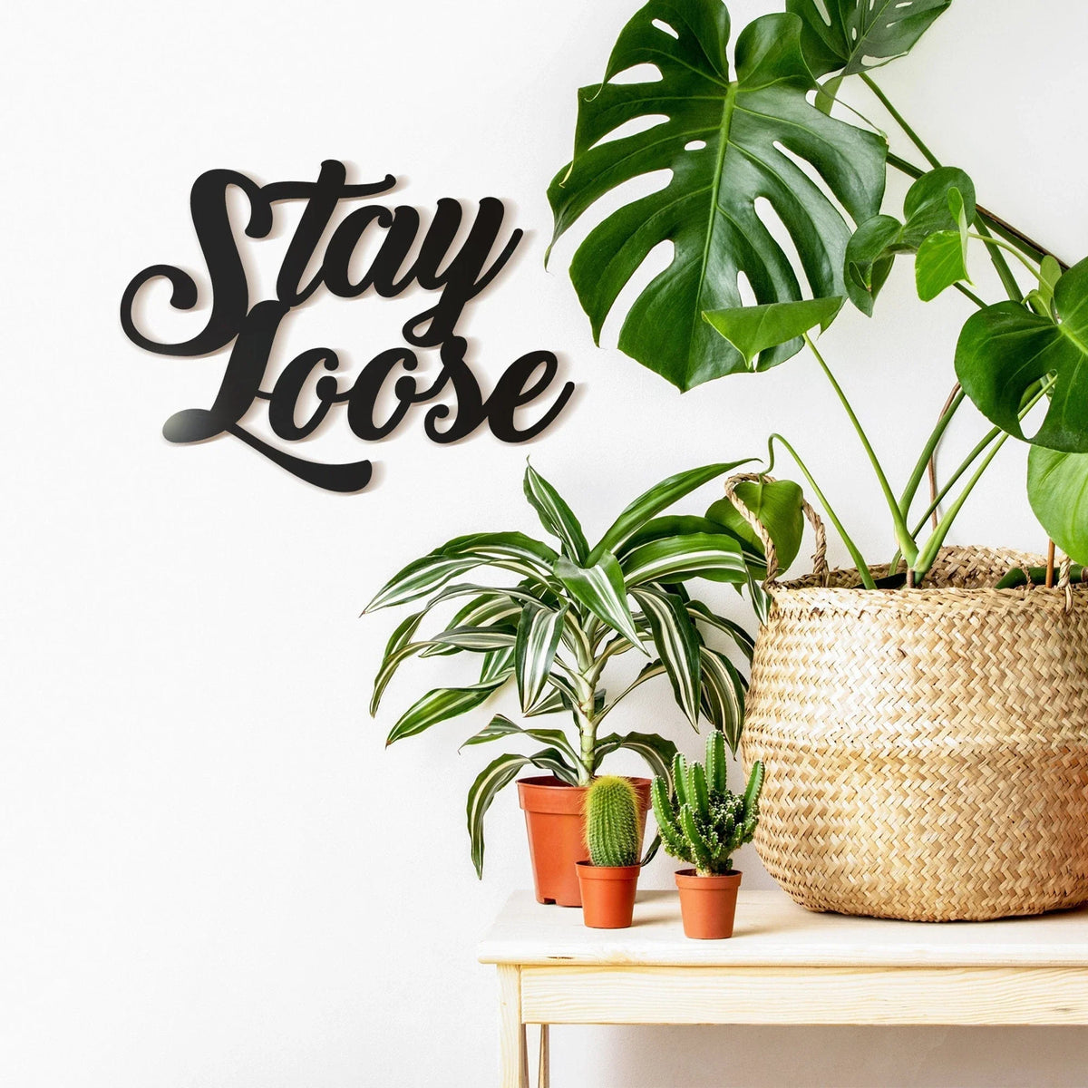Stay Loose Metal Wall Decor Stay Loose Metal Sign For Home Stay Loose Metal Wall Decor - 8 inches - metal sign
