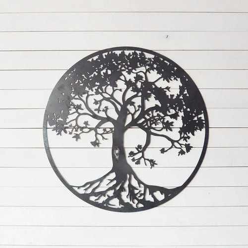 Tree Of Life (variation Two) Metal Art Cut Metal Sign - 8 inches - metal sign