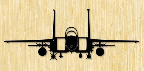 F15 Strike Eagle Air Force Multirole Strike Fighter Aircraft Metal Sign Cut Metal Sign Wall Decor - 8 inches - metal sign