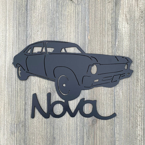 Nova Metal Sign Cutout Cut Metal Sign Wall Metal Art - 8 inches - metal sign