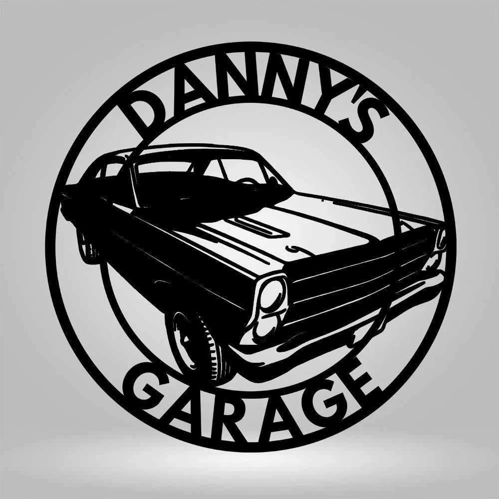1966 Ford Fairlane Metal Car Sign Car Signs for Garage Car Name Sign Muscle Car Garage Metal Sign Man Cave Sign Mechanic Gifts Work Shop - 8 inches - metal sign