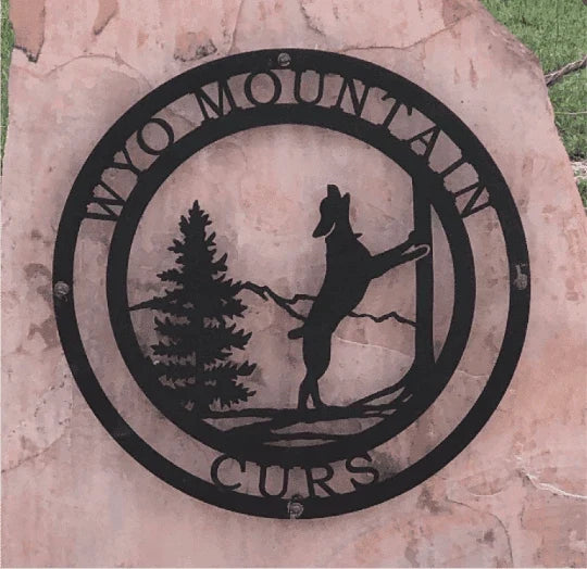 Treeing Coonhound Dog Sign Cut Metal Sign Metal House Sign - 8 inches - metal sign