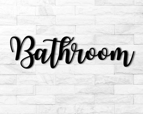 Bathroom Wall Decor Bathroom Sign Public Restroom Sign Restaurant Decor Business Restroom Sign Sign For Bathroom Business Bathroom - 8 inches - metal sign
