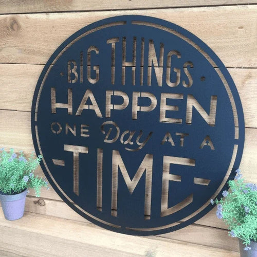 At Home Gym & Motivational Sign Cut Metal Sign Metal House Sign - 8 inches - metal sign