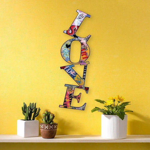 Love Letters Graffiti Metal Sign Graffiti Style Metal Wall Sign Rooms Decor Decor Housewarming Gift Gift - metal sign
