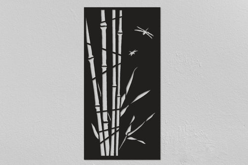 Bamboo Trees Design Christmas Gifts Forest Metal Poster Living Room Wall Decor Bedroom Wall Decor Metal Wall Hanging - 8 inches - metal sign