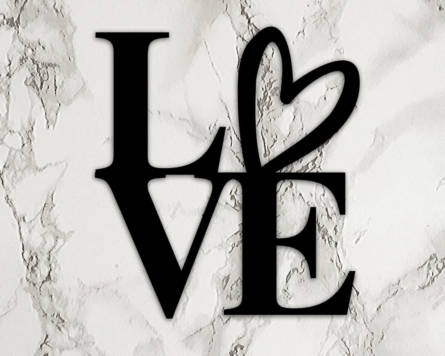 Metal Love Sign Sign For Family Love Sign Metal Love Sign printed Metal Decor Love - 8 inches - metal sign