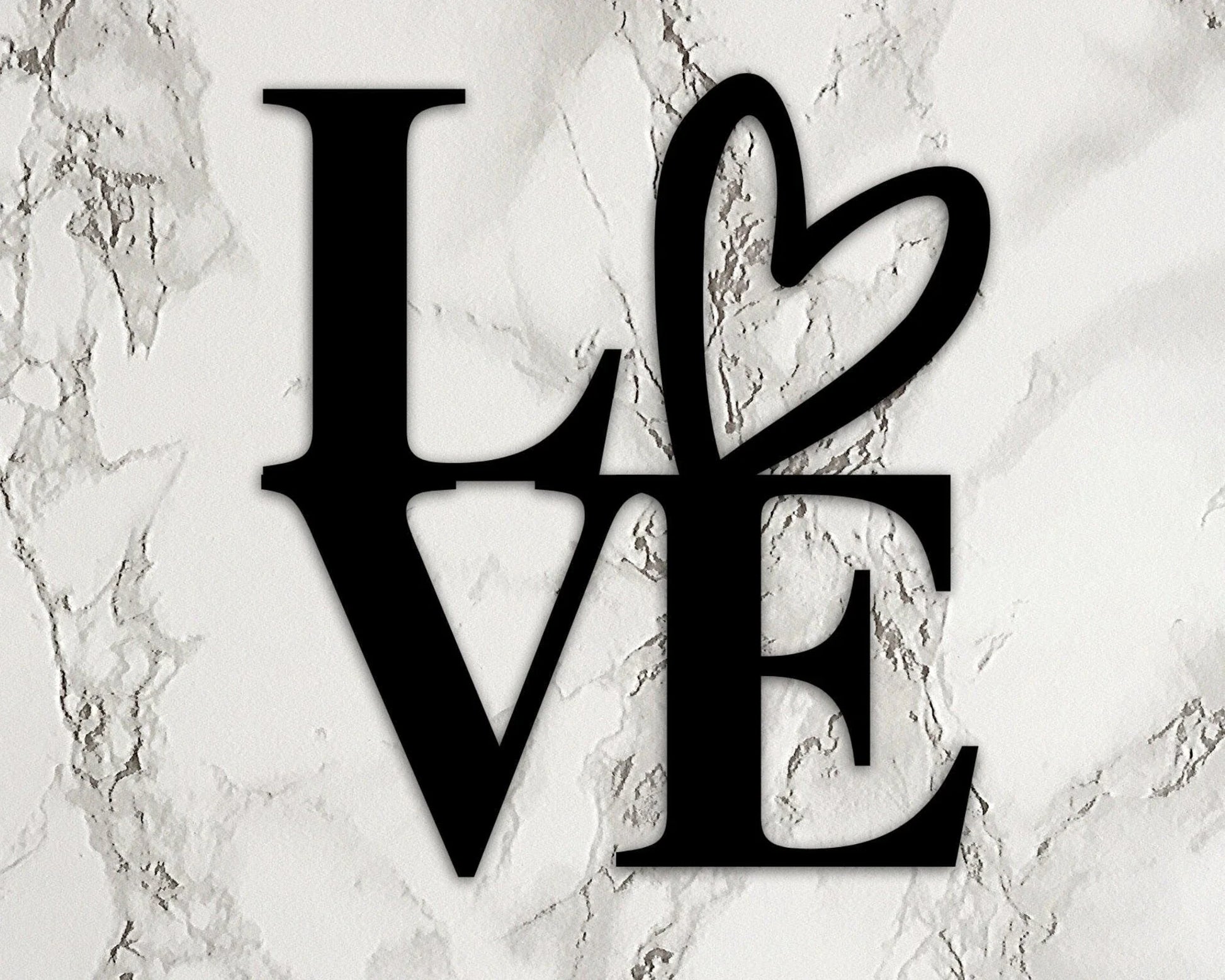 Metal Love Sign Sign For Family Love Sign Metal Love Sign printed Metal Decor Love - 8 inches - metal sign